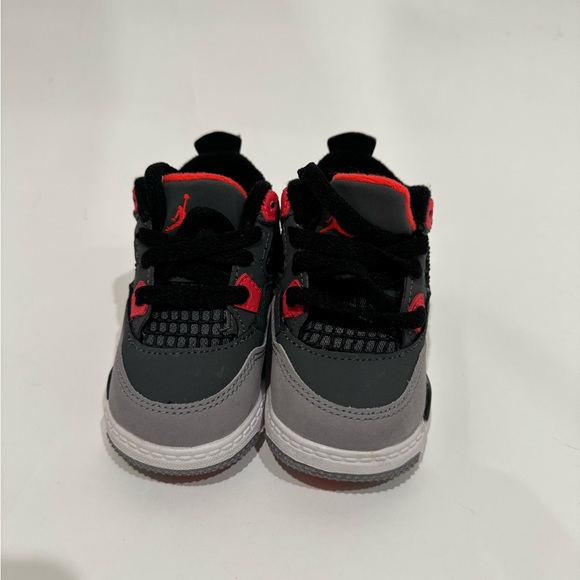 Jordan 4 Infrared Toddler Basketball shoes 4C - Picture 3 of 3